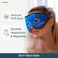 Cooling Eye Mask - Reusable Gel Eye Mask Cold Pack - Our Ice Eye Mask Soothes Puffy Eyes & Dark Circles - Relieve Your Headaches & Sinus Pain with