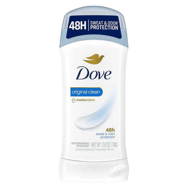 Dove Invisible Solid Antiperspirant Deodorant Stick for Women, Original Clean, f