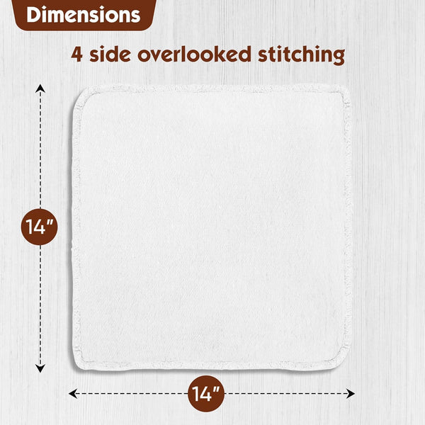 Nabob Wipers Auto Mechanic Shop Towels 100 Pack Bulk Rags 100% Cotton Commercial Grade Shop Rags Size 14"x14" (100 Pack, White) 100 Pack White