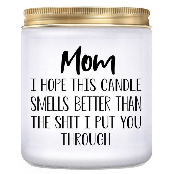 Gifts for Mom from Daughter Son, Mothers Day Birthday Christmas Thanksgiving Gifts for Mom, Stepmother Adoptive Mother, Lavender Scented Candle