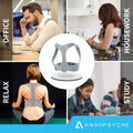 Posture Corrector for Men & Women - Adjustable Shoulder Posture Brace - Adjustable Upper Back Brace - Invisible Thoracic Back Brace for Hunching (L)