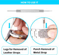 Singcci Watch Press Tool Set, Press Set Back Case Closer with 12 Molds, Watch Battery Replacement，Back Case Closer for Closing Caps, with Instructions