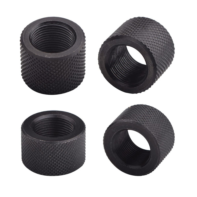 Jingzan 4 Pack 1/2 X 28 & 5/8 X 24 Thread Protector Steel for .22LR .223 5.56 & 