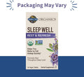 Garden of Life Organics Sleep Well Rest & Refresh 30 Tablets, Lemon Balm, Green Tea Extract L-Theanine, Valerian Root, Chamomile,