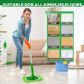 Reusable Microfiber Mop Pads Washable Wet Pads Compatible with Swiffer Sweeper Refills Pads for Wet & Dry Sweeping Cloths Mop Head Replacement for