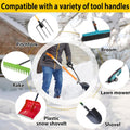 Universal Snow Shovel Handle, Back Saver Handle Attachment for Snow Shovel, Ergonomic Elasticity Handle Extension Universal Fit for Shovels Rakes,