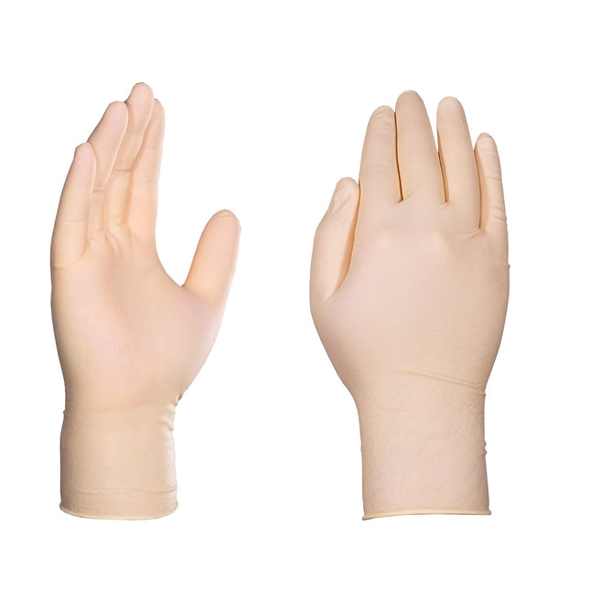 GLOVEWORKS HD Industrial Ivory Latex Gloves, Case of 1000, 8 Mil, Size Medium, P