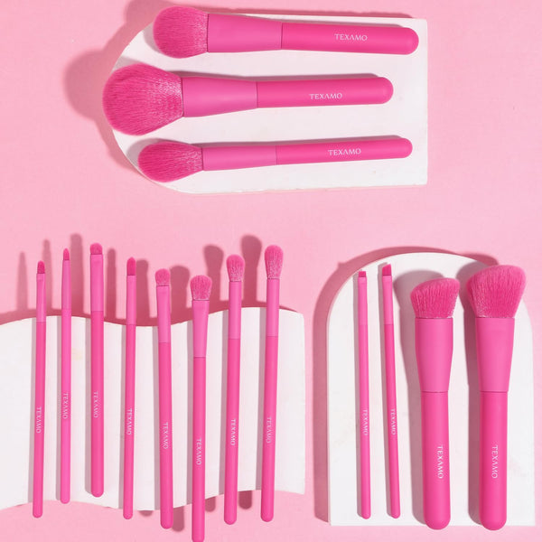 Makeup Brush Set, 15 Piece Quality Makeup Brushes, Premium Synthetic Make up Brushes for Foundation Powder Blush Highlighter Concealer Makeup