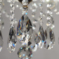 Supla 24 Pcs Teardrop Chandelier Prisms Candle Chandelier Crystal Pendants Glass Pendant Beads 1.5" for Chandelier Lights Suncatchers