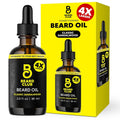 The Beard Club Beard Oil for Men - 2Oz Classic Sandalwood Natural Beard Oil with Castor & Amber Oils - Beard & Mustache Conditioner - Hydrates,