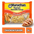 Maruchan Ramen Noodle Soup, Chicken Flavor – Japanese-Style Instant Noodles, Quick & Easy Meal for Kids, Students & Busy Families – 3 Oz. (24