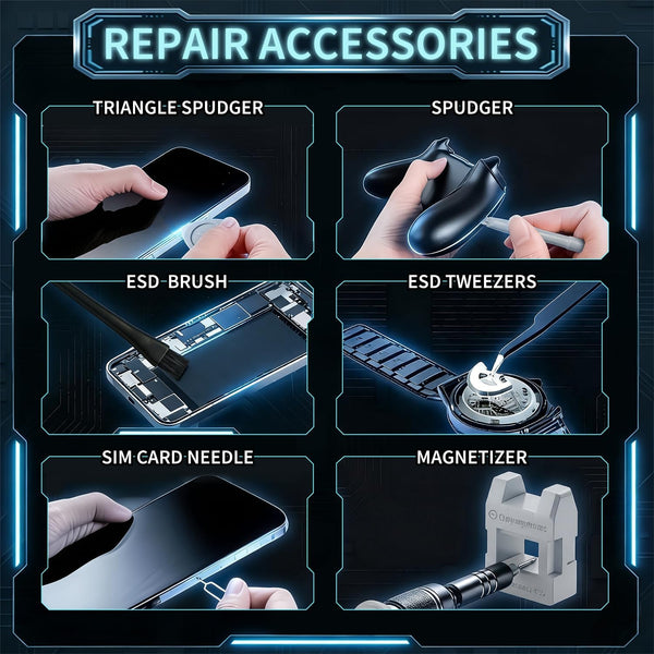 SHOWPIN Precision Computer Screwdriver Kit: 122PCS Laptop Screwdriver Sets Gray-122pcs-1pack