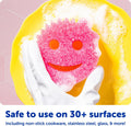 Scrub Daddy Scratch-Free Multipurpose Kitchen Sponges - Bulk Dish Sponges for Kitchen, Bathroom, Household Cleaning & More - Made with Bpa-Free