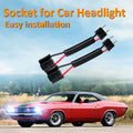 3 Prong to 2 Prong Wiring Harness Headlight Adapter, 2 Pack Female to Male, H4651, H4601, Chevrolet Chevelle, Impala, El Caminos