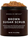 Brooklyn Botany Brown Sugar Body Scrub - Moisturizing and Exfoliating Body, Face, Hand, Foot Scrub - Fights Acne, Fine Lines & Wrinkles, Great