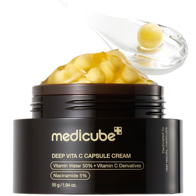 Medicube Deep Vitamin C Golden Capsule Face Moisturizer - Liposome Capsules for 