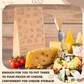 30 Count Cheese Storage Bags for Refrigerator 10.6 X 6 Inches Cheese Paper Bags, Sandwiches, Wrapping