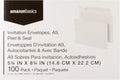Amazon Basics A9 Blank Invitation Mailing Envelopes, Peel & Seal, No Licking, 5-3/4 x 8-3/4 Inches, White, Pack of 100 100-Pack