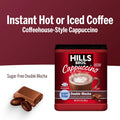 Hills Bros. Cappuccino Mix – Rich, Frothy Coffeehouse-Tasting Instant Drink Mix – Quick and Easy Preparation – Perfect for Hot & Iced Drinks &