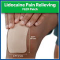 Salonpas Maximum OTC Strength Lidocaine 4% Pain Relieving Flex Patch, Apply for up to 8 Hours, Unscented, Thin, Flexible, Lightweight, Patch Stays