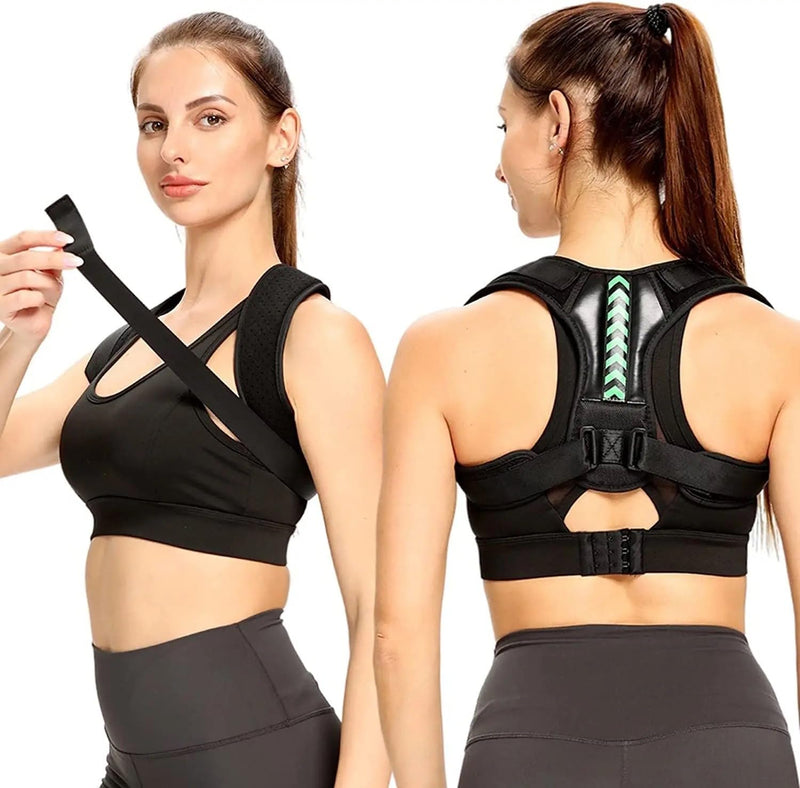 Posture Corrector for Men and Women, Adjustable Lumbar Spinal Support, Low Back Pain Relief, Neck Support, Lower Back Pain Relief (Xx-Large)