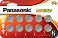 Panasonic CR2032 3.0 Volt Long Lasting Lithium Coin Cell Batteries in Child Resistant, Standards Based Packaging, 10 Pack 1 Count (Pack of 10)