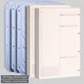 EMSHOI Undated Daily Planner - A4 Large to Do List Notebook Appointment Book for Productivity Time Management, with Hourly Planner Refills,