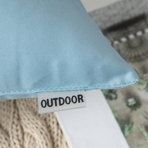 MIULEE Pack of 2 Decorative Outdoor Waterproof Pillow Covers Garden Cushion Sham Throw Pillowcase Shell for Spring Patio Tent Couch 16x16 Inch