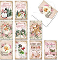 Quera Christmas Vintage Greeting Cards 27PCS Bulk Christmas Cards Snowman Santa Family Merry Christmas Cards with Envelopes for Christmas Holiday