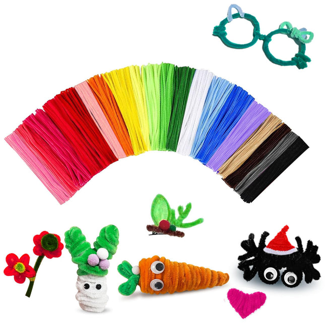 Pipe Cleaners Craft Bulk,Kids Toys & Games Gifts,200Pcs Arts Crafts,Chenille Ste