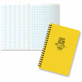 Rite in the Rain All-Weather Side-Spiral Notebook, 4 5/8" x 7", Yellow Cover, Field Pattern(No. 353N)