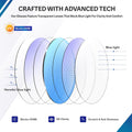 Blue Light Glasses for Woman Men, 99% Blocking Square Frame 5 Pairs | Anti Eyestrain & UV Glare Protection, Computer Blue Light Blocking Glasses