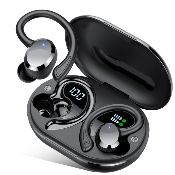Wireless Earbuds, Earbuds Bluetooth 5.4, Bluetooth Headphones 68Hrs Playtime Sport Earphones with LED Display ENC Noise Cancelling Mic, IPX7