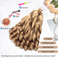 French Curl Braiding Hair 12Inch 8Packs French Curl Crochet Braids Short Curly Crochet Hair Bouncy Synthetic knotless Braiding Extensions(27#,