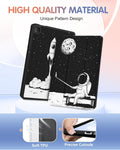 For Samsung Galaxy Tab A7 Lite Case 8.7 Inch Cute Women Girls Kids Folio Cover Teens Astronaut Design Unique with Pencil Holder Auto Sleep/Wake