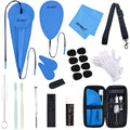 SKYNEO Saxophone Cleaning Kit, Clarinet Cleaning Kit with Maintenance Kit,Cork Grease,Swab,Strap,Cleaning Cloth,Thumb Rest,Reed Case,Mouthpiece