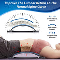 MINOLL Back Stretcher for Lower Back Pain Relief, Multiple Level Adjustable Arch Lumbar Back Cracker Board, Back Cracking Device, Back Massager
