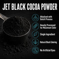 Black Cocoa Powder for Baking - Unsweetened, Extra Dark, 1 Lb | The Cocoa Trader - Dutch Processed, Alkalized - Natural Jet Black Food Coloring
