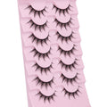 Manga Lashes Natural Look False Eyelashes Anime Lashes Mink Wispy Fluffy Spiky 3D Volume Eyelashes Pack Korean Japanese Asian Cosplay Fake