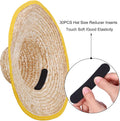 30PCS Hat Size Tape, Hat Size Reducer Inserts, Hats Reducing Tapes, Foam Reducing Self Adhesive Tape for Hats (Black and White), Hard Hats Accessories
