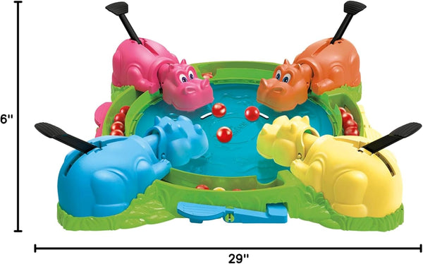 Hungry Hungry Hippos Game for Preschoolers | Instant Marble Relaunch, Easy Set-Up & Storage| Ages 4 and up | 2 to 4 Players | Kids Games