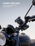 Lamicall Bike Phone Mount Holder - Motorcycle Phone Mount, Adjustable Cell Phone Holder, Bicycle Scooter Handlebar Cradle Clip for Iphone 16 Pro