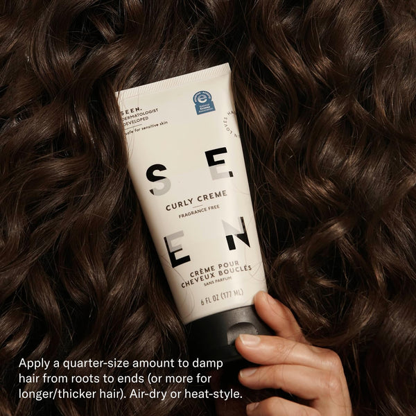 SEEN Curly on the Go Kit -Scented - Non-Comedogenic & Safe for Sensitive Skin - Sulfate-Free, Curl-Defining Styling Hair Bundle - anti Frizz -