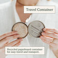 Shampoo Bar | Peppermint + Eucalyptus | Eco-Friendly Shampoo with Travel Container | Natural Salon Quality, Zero Waste & Plastic Free