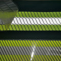 High Visibility Silver Reflective Heat Transfer Vinyl Iron on Tape for Clothing Fluorescent Yellow Striped-2# (2 Inch X 5 Yard)
