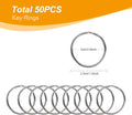 100PCS Swivel Snap Hooks with Key Rings, Premium Metal Swivel Lobster Claw Clasps Assorted Sizes (Large, Medium, Small) for Keychain Clip Lanyard,