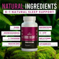 Natural Sleep Aid for Adults, Sleep Supplement, Natural Calm, Melatonin with L-Theanine, Magnesium Glycinate, Ashwagandha, GABA, 5-HTP, Vitamin D