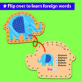 KRAFUN Beginner Preschool Lacing Card Kit for Kids Arts & Crafts, 5 Easy Safari and Animal Lacing Projects, Paper Craft Cards for Toddlers, Fine