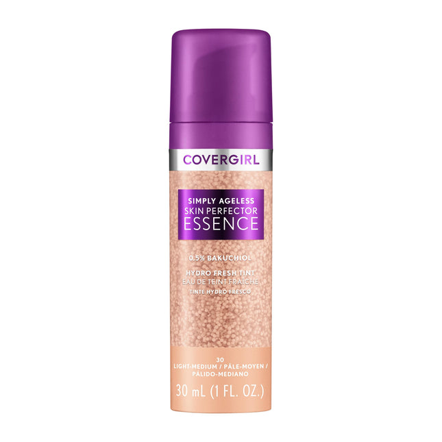 Covergirl Simply Ageless Skin Perfector Essence Foundation, 30 Light-Medium,Tint