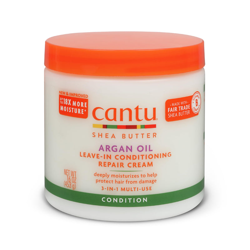 Cantu Argan Oil Leave in Conditioning Repair Cream, 16 Ounce 16 Ounce (Pack of 1)
